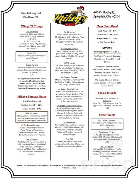 Pizza Springfield Ohio