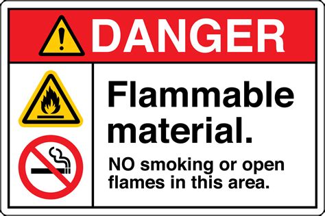 Danger Flammable Sign