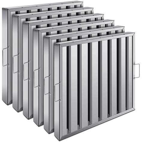 Amazon.com: Hood Filters 19.5W x 19.5H Inch 430 Stainless Steel Pack of ...
