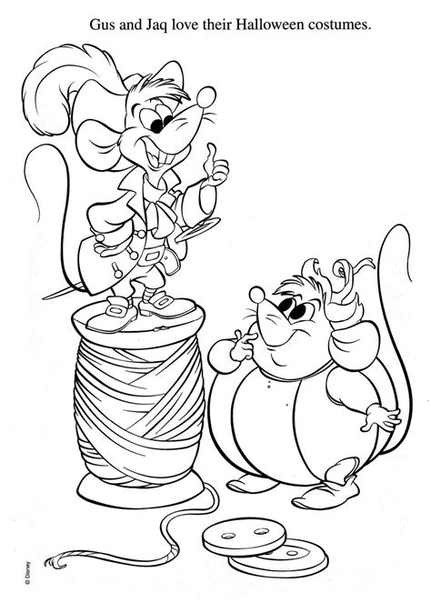 Cinderella Mice Coloring