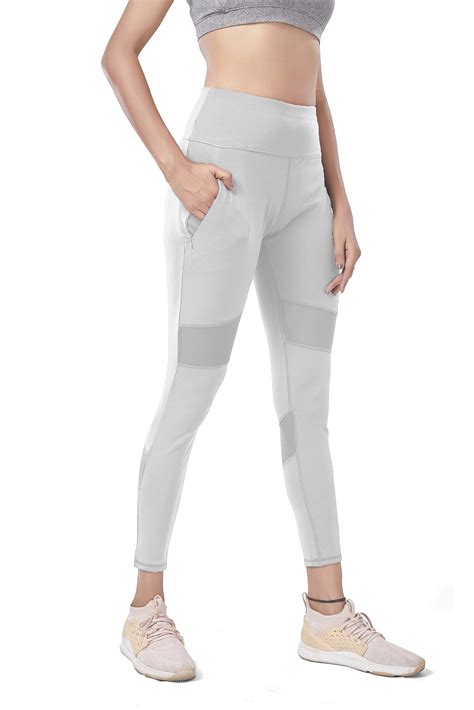 Buy Mehrang Active Yoga Pants for Women Gym High Waist with Pocket ...