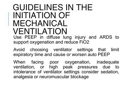 Basics of Mechanical Ventilation | PPT