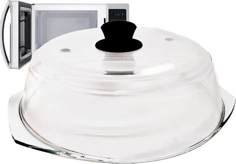 OEC Ventilation Microwave Glass Lid Cover,Splatter cover, Silicone ...