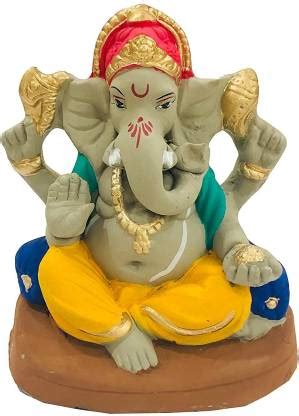 TobbDecor Eco Friendly Ganpati Murti Matti Ganesha Idol Biodegradable ...