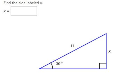 Trigonometry Find the side labeled x. - Brainly.in