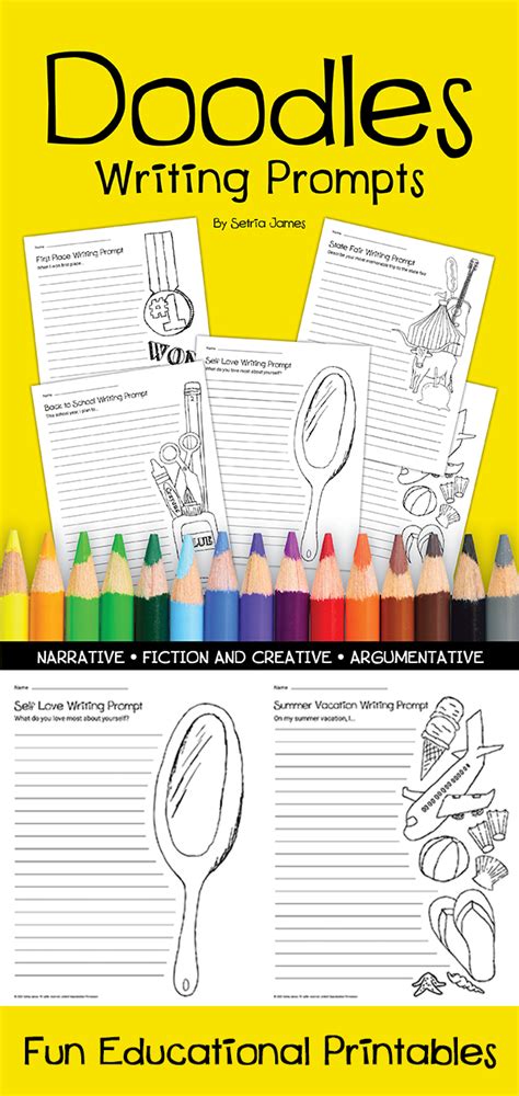 Creative Colorable Image Writing Prompts Cute Writing Prompts Visual ...