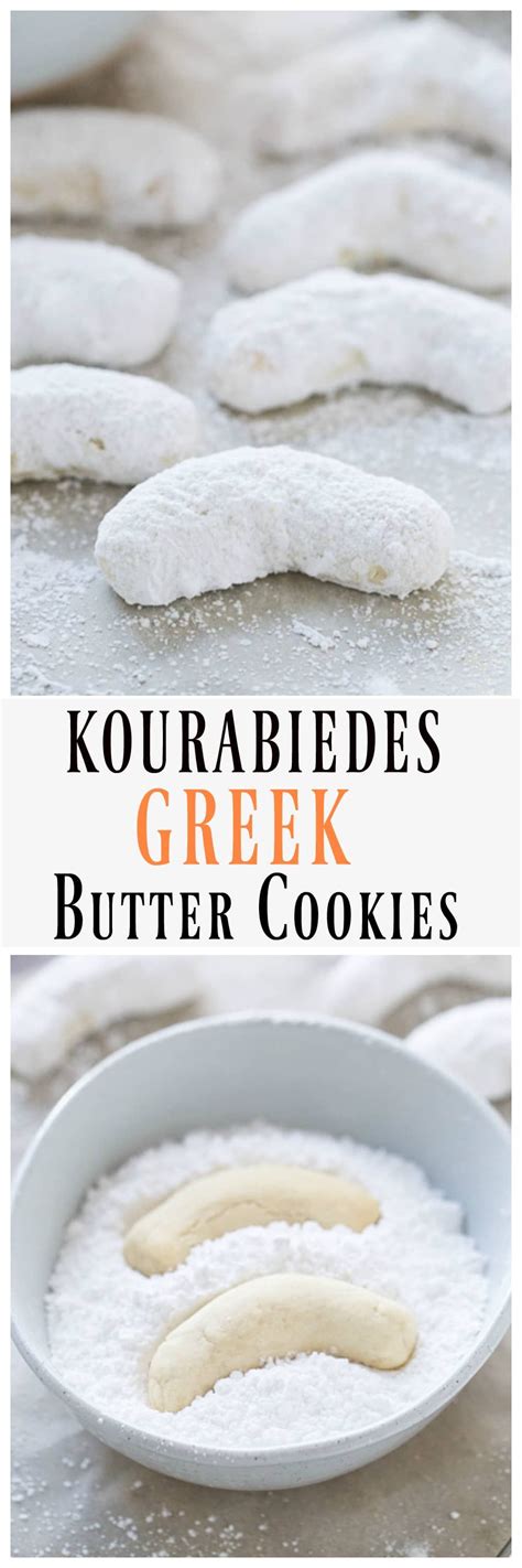 Kourabiedes (Greek Butter Cookies) - Cooking for Keeps Greek Sweets ...