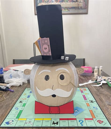Mr. Monopoly Pumpkin | Halloween pumpkin designs, Pumpkin halloween ...