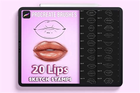 Image result for Drawing Lips Procreate