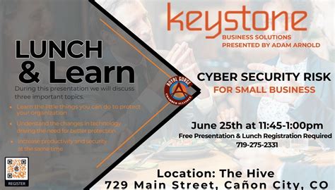 Lunch & Learn Cyber Security Risk By Adam Arnold, The Hive in Downtown ...