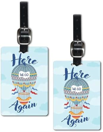Lentikart 3D Lenticular Luggage Tag Set of 2 | Here we go Again ...