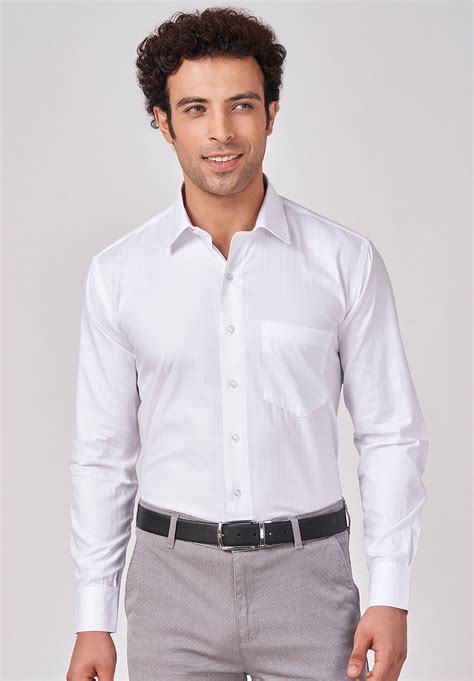 Buy White Formal Shirts Online | 100% Pure Cotton | CottonKing ...