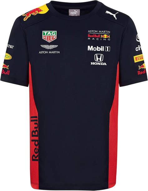 Red Bull Racing Official Teamline T Shirt, Kids 140 Tshirt - Original ...