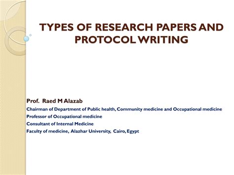 Image result for Protocol Writing Examples