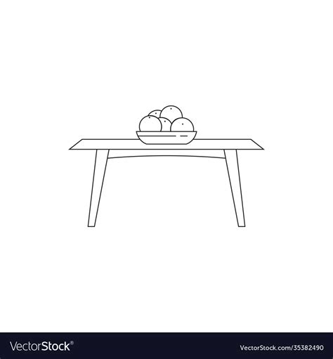 Image result for Simple Drawing of a Small Table