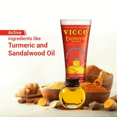 Buy Vicco Turmeric Skin Cream (70gm) Online | Best Cream For Glowing ...