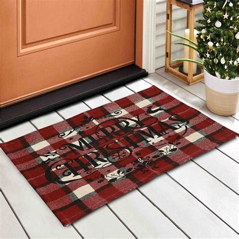 Merry Christmas Plaid Rug – Sashaaworld