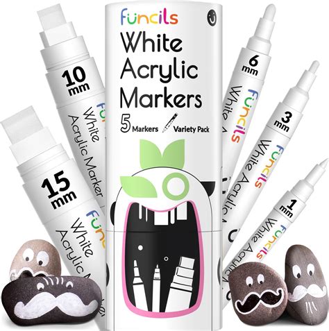 Amazon.com: BIGTHUMB Thick White Jumbo Poster Markers: 3 Pcs 15mm Wide ...