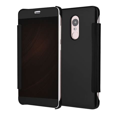 Vaku ® Xiaomi Redmi Note 4 Mate Smart Awakening Mirror Folio Metal ...