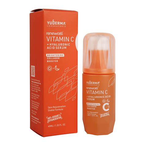 YUDERMA Renewcell Vitamin C + Hyaluronic Acid Serum, 40 Ml : Amazon.in ...