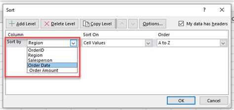 Image result for Make Excel Columns Sortable
