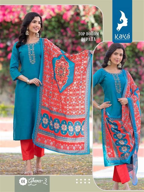 Kaya Ghena 3 New Silk Exclusive Designer Readymade Collection ...