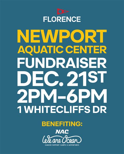 Florence Marine X & Dory Deli Pop Up Fundraiser - Newport Aquatic Center