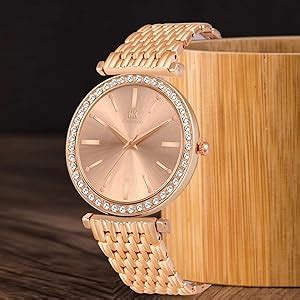 IIK COLLECTION Watches For Women Round Diamond Studded Dial Girls ...