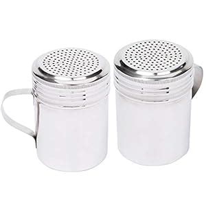Buy (Set of 2) 10 Oz Stainless Steel Dredge Shakers with Handles ...