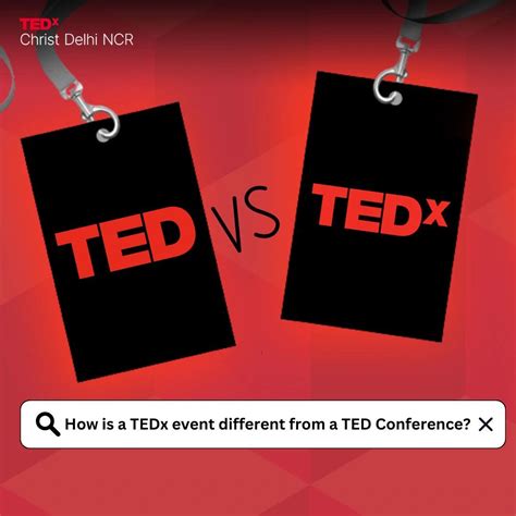 TED vs TEDx: a global conference for technology, entertainment, and ...