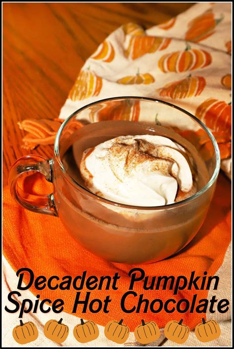 Decadent Pumpkin Spice Hot Chocolate
