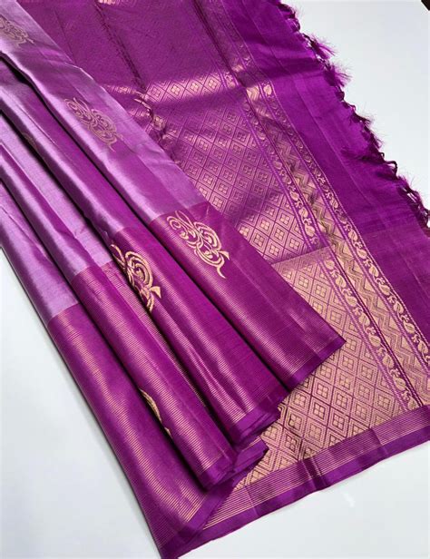 Mulberry Purple - Soft Silk Saree