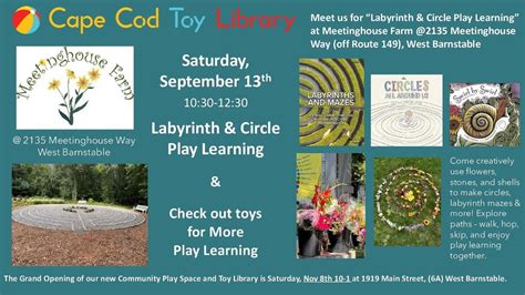 Labyrinth & Circle Play , Meetinghouse Farm, Barnstable, 13 September ...