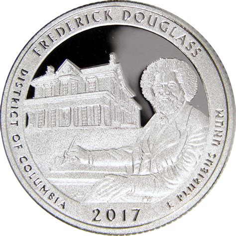 2017 S Frederick Douglass National Site Quarter Silver Proof 25c Coin