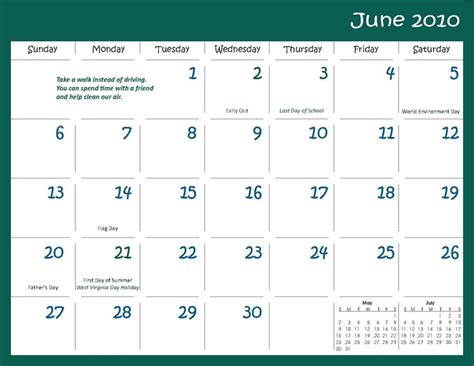 Kanawha County Calendar - CountyCalendars.net
