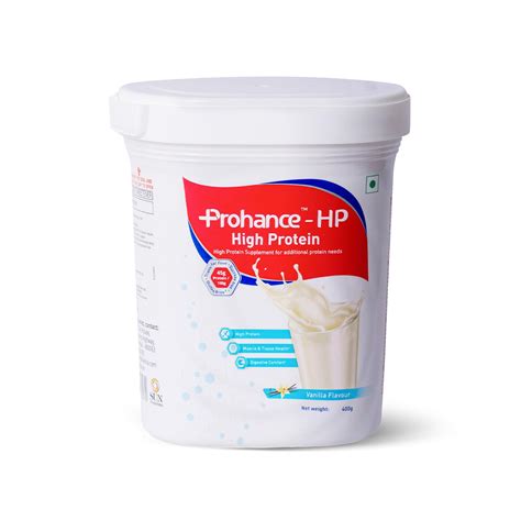 Prohance HP Vanilla Flavour - Pack of 400gm Protein Powder : Amazon.in ...