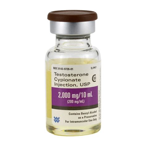 Testosterone Cypionate, [C-III] 200mg/mL, MDV, 10mL Vial | McGuff