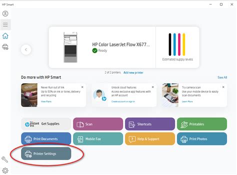 Image result for HP Printer Settings Menu