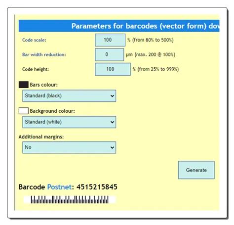 Image result for PostNet Code Generator