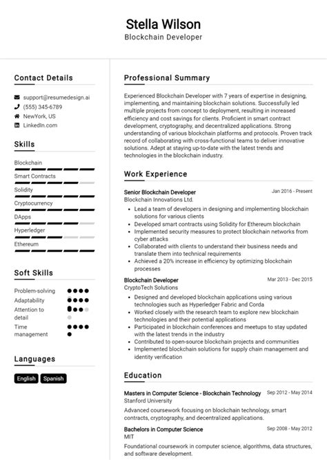 Image result for Software Developer Resume Example