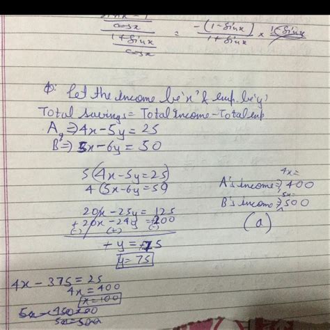 The monthly incomes of a and b are in the ratio 4 : 5, their expenses ...