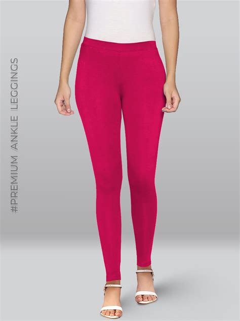 Dark Pink Viscose Ankle Length Leggings – LYRA