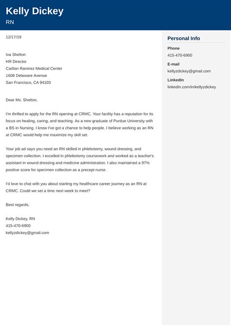 New Graduate Nurse Cover Letter Examples - A cover letter is the most ...
