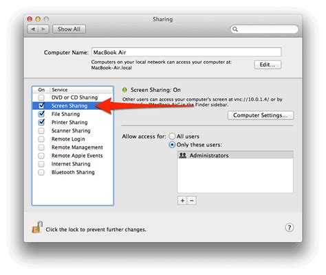 Mac OS ScreenShare 的图像结果