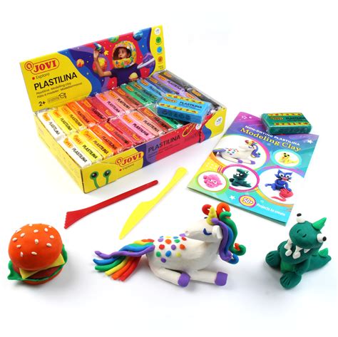 Buy Jovi Plastilina Reusable and Non-Drying Modeling Clay Set of 30 ...