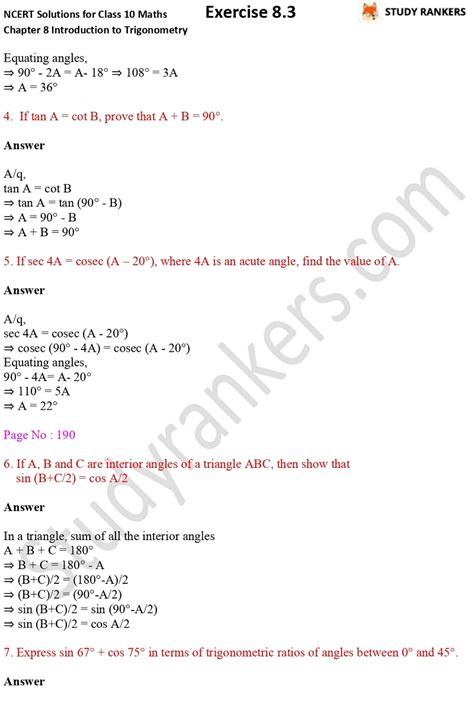 Image result for Math Class 10 Chapter 8.3