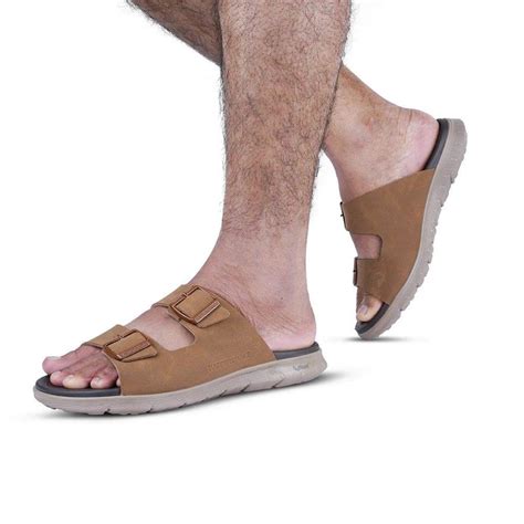 Happenstance Brand Mens Sports Casual Slipons Sandal HUNK SLIDER - Tan ...