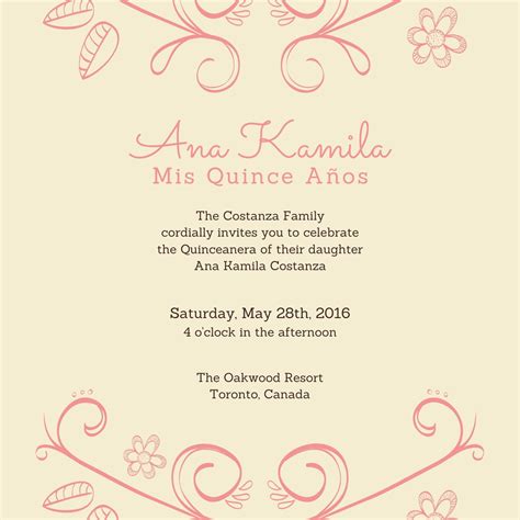 Customize 33+ Quinceanera Invitations Templates Online - Canva