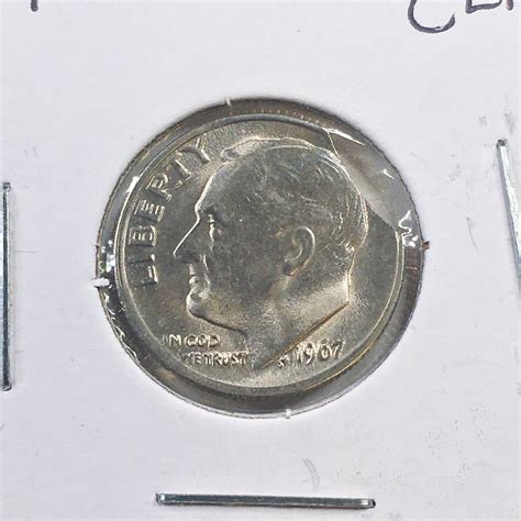 1967 P Clipped Dime *High Grade Error Coin | Property Room