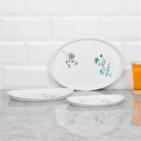 Buy Brigade Melamine Tray-Set Of 3 Pcs. from Home Centre at just INR 799.0